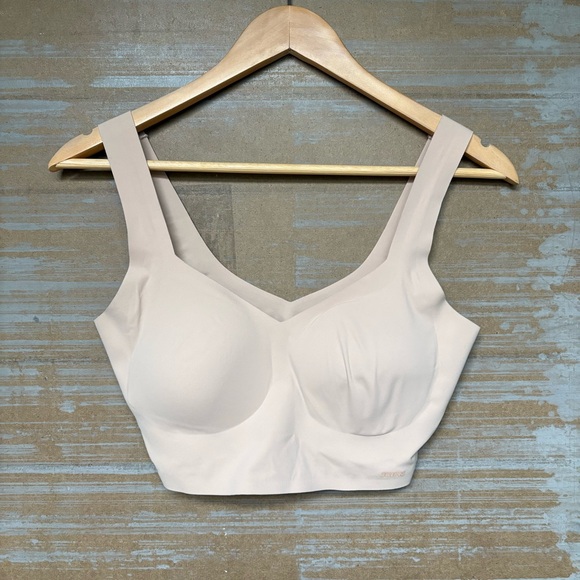 Skims Naked Wireless Plunge Longline Bra Lounge Soft Womens M - Picture 1 of 4